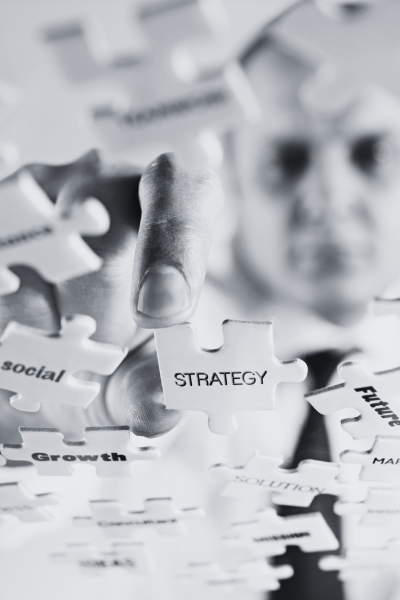 Strategic Marketing puzzle pieces